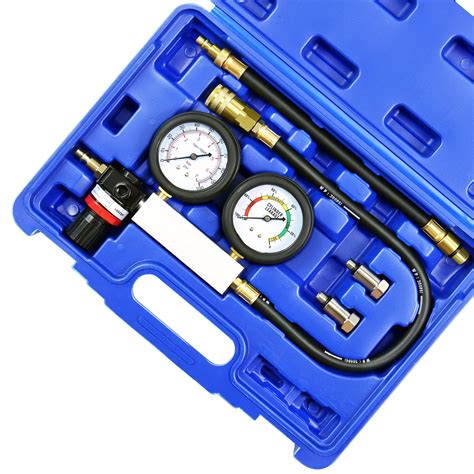 leak down tester kit|Cylinder Leak Down Tester, Dual Gauge Leakdown Detector Kit